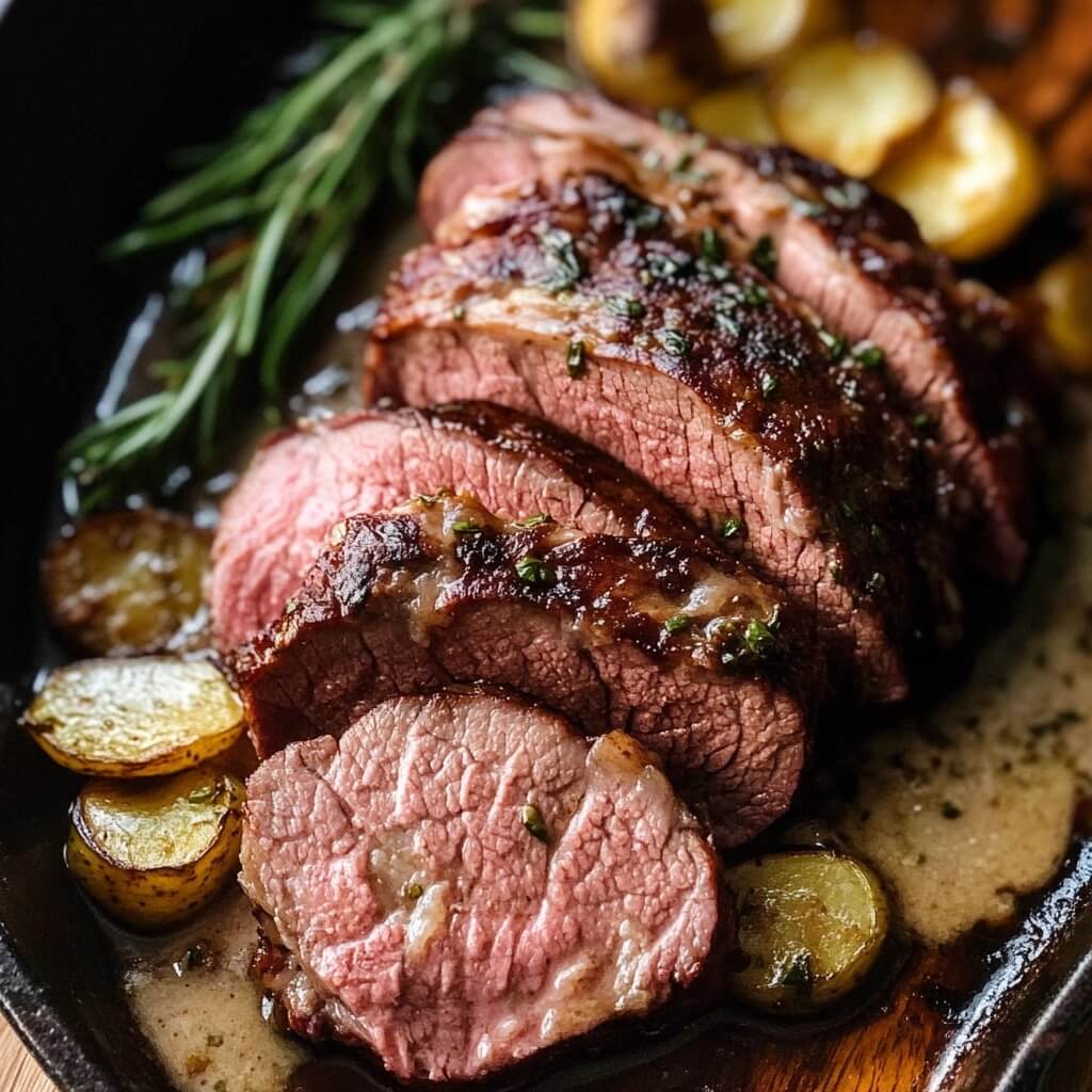 smoking beef eye of round roast